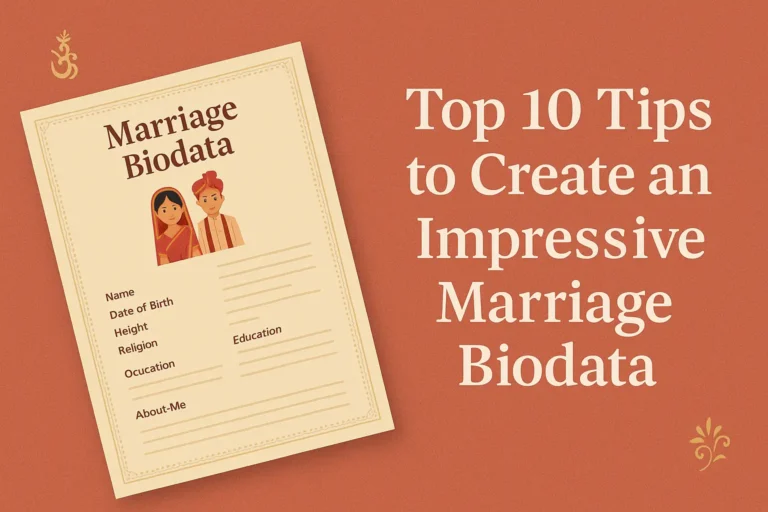 marriage biodata improvement tips